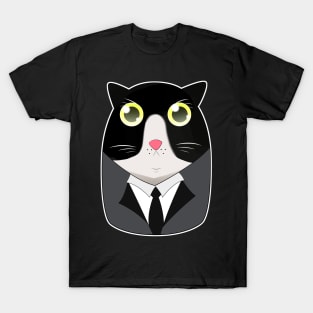 a Cat born with Tuxedo suit T-Shirt